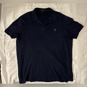 Polo Ralph Lauren Navy Blue Short Sleeve Polo Shirt - Men’s Size Extra Large XL